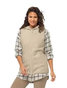 Kamizelki damskie - Jack Wolfskin Damska kamizelka polarowa High Curl Long Vest W - miniaturka - grafika 1
