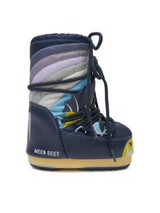Moon Boot Śniegowce MB Icon Dragon 80D3400280 Granatowy - Buty dla dziewczynek - miniaturka - grafika 1