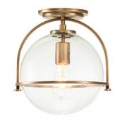 Lampy sufitowe - Lampa sufitowa QN-SOMERSET-F-C-HB okrągła ball mosiądz - miniaturka - grafika 1