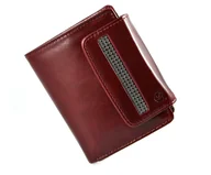 Portfele - SV 050 portfel damski z kamieniami swarovskiego ciemna czerwień SV 050 portfel damski z kamieniami swarovskiego - miniaturka - grafika 1