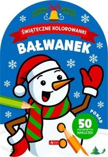 Świąteczne kolorowanki. Bałwanek - Książki edukacyjne - miniaturka - grafika 1