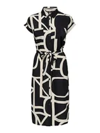 Sukienki - ONLY Sukienka w kolorze czarno-beżowym - miniaturka - grafika 1