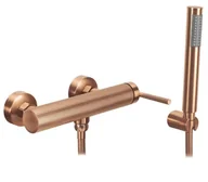 Baterie umywalkowe - Rea Bateria PRYSZNICOWA JS-B34804BRG ARGON MIEDŹ SZCZO REA-B2092 - miniaturka - grafika 1