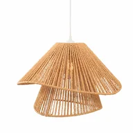 Lampy sufitowe - Sznurkowa lampa wisząca Amalfi P0578 Maxlight zwis pleciona do salonu beżowa - miniaturka - grafika 1