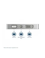 Pozostałe akcesoria sieciowe - StarTech USB-C na DVI/HDMI/D-Sub (CDPVGDVHDMDP) - miniaturka - grafika 1