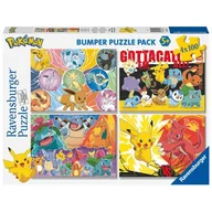 Puzzle - Puzzle dla dzieci 4x100 Pokemon - miniaturka - grafika 1