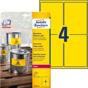 Papier do drukarek - Avery Zweckform Zweckform Heavy Duty 99,1 x 139 mm żółte (L6127-20) - miniaturka - grafika 1