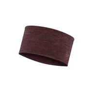 Czapki i chusty sportowe damskie - Opaska wielofunkcyjna z elementami odblaskowymi Buff Dryflx Headband Maroon - miniaturka - grafika 1