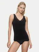 Piżamy damskie - Triumph Top Feel Of Modal 10221637 Czarny Slim Fit - miniaturka - grafika 1