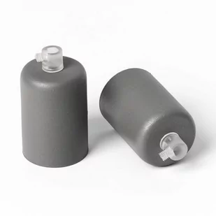 Oprawka metalowa E27 lakierowana w kolorze ciemnoszarym z drobinkami srebra Kolorowe Kable - Oprawy, klosze i abażury - miniaturka - grafika 1