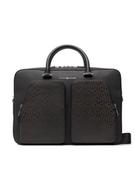 Torby na laptopy - Tommy Hilfiger Torba na laptopa Business Leather Computer Bag AM0AM08459 Czarny - miniaturka - grafika 1