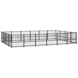 Lumarko Kojec zewnętrzny dla psa, stalowy, 22,58 m²! - Budy dla psów - miniaturka - grafika 3