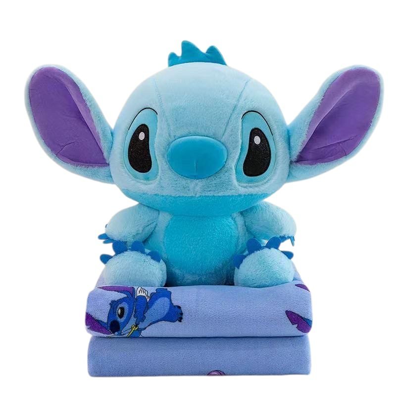 Maskotka Pluszowa Stitch 40 cm z Kocykiem - Urocza Przytulanka dla Dzieci