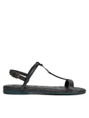 Sandały damskie - Patrizia Pepe Sandały 8X0025/L048-K103 Czarny - miniaturka - grafika 1