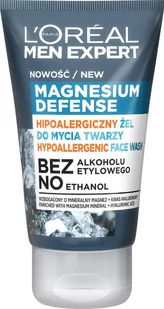 L'Oreal Paris Men Expert Magnesium Defense hipoalergiczny żel do mycia twarzy 100ml 108452-uniw - Żele do mycia twarzy - miniaturka - grafika 1