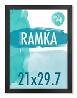 Ramki na zdjęcia - Ramka na zdjęcia 21x29,7 A4 Ramka 21x29,7 czarna MDF ramki na dyplom 21x30 - miniaturka - grafika 1