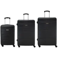 Walizki - Zestaw walizek SEMI LINE T5967 Czarny - miniaturka - grafika 1