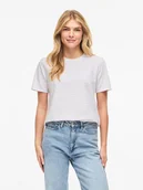 Koszulki i topy damskie - Vila Koszulka "Vinora" w kolorze biało-jasnoróżowym - miniaturka - grafika 1