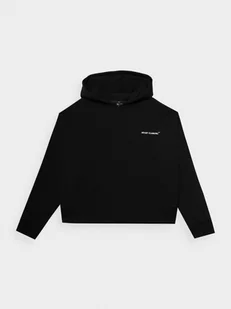 4F Bluza dresowa nierozpinana z kapturem damska - czarna XXL - Bluzy damskie - miniaturka - grafika 1