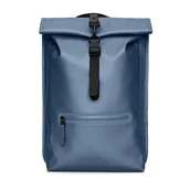 Plecaki - Plecak Rains Rolltop Rucksack W3 13320 Niebieski - miniaturka - grafika 1