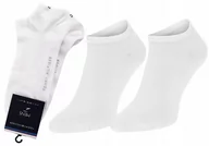 Skarpetki męskie - Tommy Hilfiger Skarpetki Stopki 2P White r. 43-46 - miniaturka - grafika 1