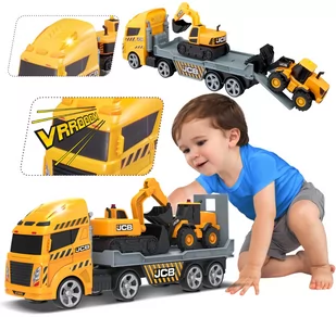 Dumel Flota Miejska Pojazdy budowlane 3-pak HT 72931 HT 72931 - Samochody i pojazdy dla dzieci - miniaturka - grafika 1