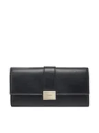 Portfele - Calvin Klein Duży Portfel Damski Hardware Snap Large Wallet K60K612964 Czarny - miniaturka - grafika 1