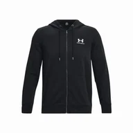Bluzy sportowe męskie - Męska bluza Under Armour Essential Fleece FZ Hood Rozmiar: XXL / Kolor: czarny - miniaturka - grafika 1