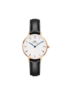 Zegarek Daniel Wellington Zegarek Petite Roman Numerals Shieffield DW00100683 Czarny - Zegarki męskie - miniaturka - grafika 1