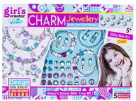 Prace ręczne dla dzieci - Zestaw Do Tworzenia Biżuterii Bransoletek Charmsy Zawieszki Koraliki - miniaturka - grafika 1
