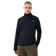 Bluzy męskie - Męski polar nierozpinany bez kaptura Quicksilver Step Point HZ Fleece - szary - miniaturka - grafika 1