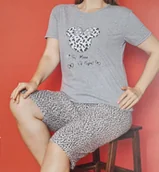 Piżamy damskie - Damska piżama krótka bawełniana z krótkim rękawem na lato myszka XL - miniaturka - grafika 1