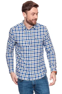 Wrangler, Koszula męska, L/S 1Pkt Shirt Wrangler, Koszula męska, Blue W5760Ml05, rozmiar S - Koszule męskie - miniaturka - grafika 1