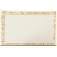 Obrusy i serwetki - Podkładka na stół EUROFIRANY Majorka 32 x 52 cm Biało-złoty - miniaturka - grafika 1