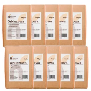 Naturalnie Zdrowe Mąka orkiszowa razowa typ 2000 Zestaw 10 kg - Mąka - miniaturka - grafika 1