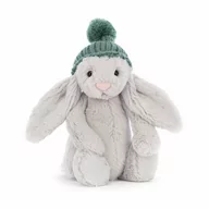 Maskotki i pluszaki - MASKOTKA JELLYCAT Pluszowy Króliczek Bashful w czapce - 18 cm - miniaturka - grafika 1