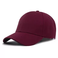 Czapki męskie - Clotth Czapka z daszkiem, włosy damskie, niebieskie, jednokolorowe, jasna płyta, czapka baseballowa, modele męskie, czerwony (wine red), jeden rozmiar - miniaturka - grafika 1