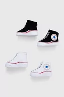 Skarpetki dla dzieci - Converse skarpetki niemowlęce 2-pack kolor czarny - miniaturka - grafika 1