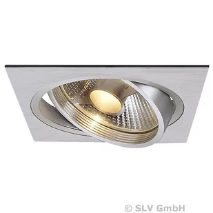 Spotline NEW TRIA I ES111 wbudowana, kwadratowa, Aluminium mat, GU10, max. 75W 111381 - Lampy sufitowe - miniaturka - grafika 1