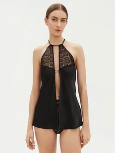 Chantelle Halka Reptilia C01NI5 Czarny Regular Fit - Bielizna nocna - miniaturka - grafika 1