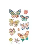 Zabawki kreatywne - Naklejki z kryształkami Motyle 10szt - miniaturka - grafika 1