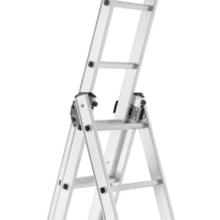 FANMART Drabina aluminiowa 3x9 (wysokość robocza: 5,90m) 47681865 - Drabiny - miniaturka - grafika 5