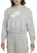 Bluzy damskie - Nike W NSW Club FLC Gx Crop HDY Damska bluza z kapturem - miniaturka - grafika 1