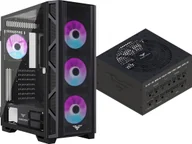 Obudowy komputerowe - Obudowa PREYON Obudowa PREYON Nest Meshy+ PRENMP04B + Zasilacz PREYON EAGLE POWER GOLD 750W - miniaturka - grafika 1