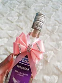 Prace ręczne dla dzieci - Kokardki na butelkę weselną pastelowy róż - MyPerfectDay - miniaturka - grafika 1