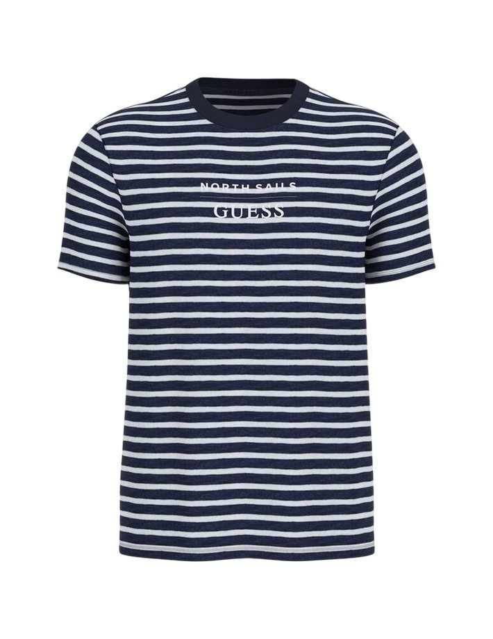 T-shirt męski guess x north sails a righe altro