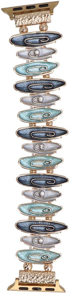 GlacierX bransoleta do smartwatcha Gleam Waves Stretch Bracelet Coastal Blue do Apple Watch 38/40/41mm Morska