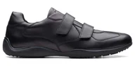 Półbuty męskie - Clarks Konrad Ease Półbuty czarne skórzane 44,5 - miniaturka - grafika 1