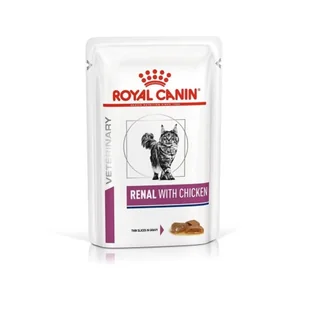 Royal Canin Veterinary Diet Feline Renal Kurczak Saszetka 85g - Mokra karma dla kotów - miniaturka - grafika 4