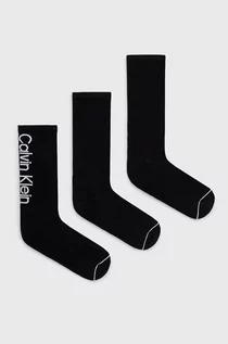 Skarpetki męskie - Calvin Klein Skarpetki (3-pack) męskie kolor czarny - grafika 1